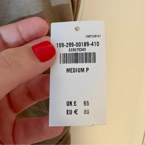 Abercrombie & Fitch | The A&F Paloma Maxi Dress, Tan Color, Modal, Size MP - NWT - Picture 10 of 12